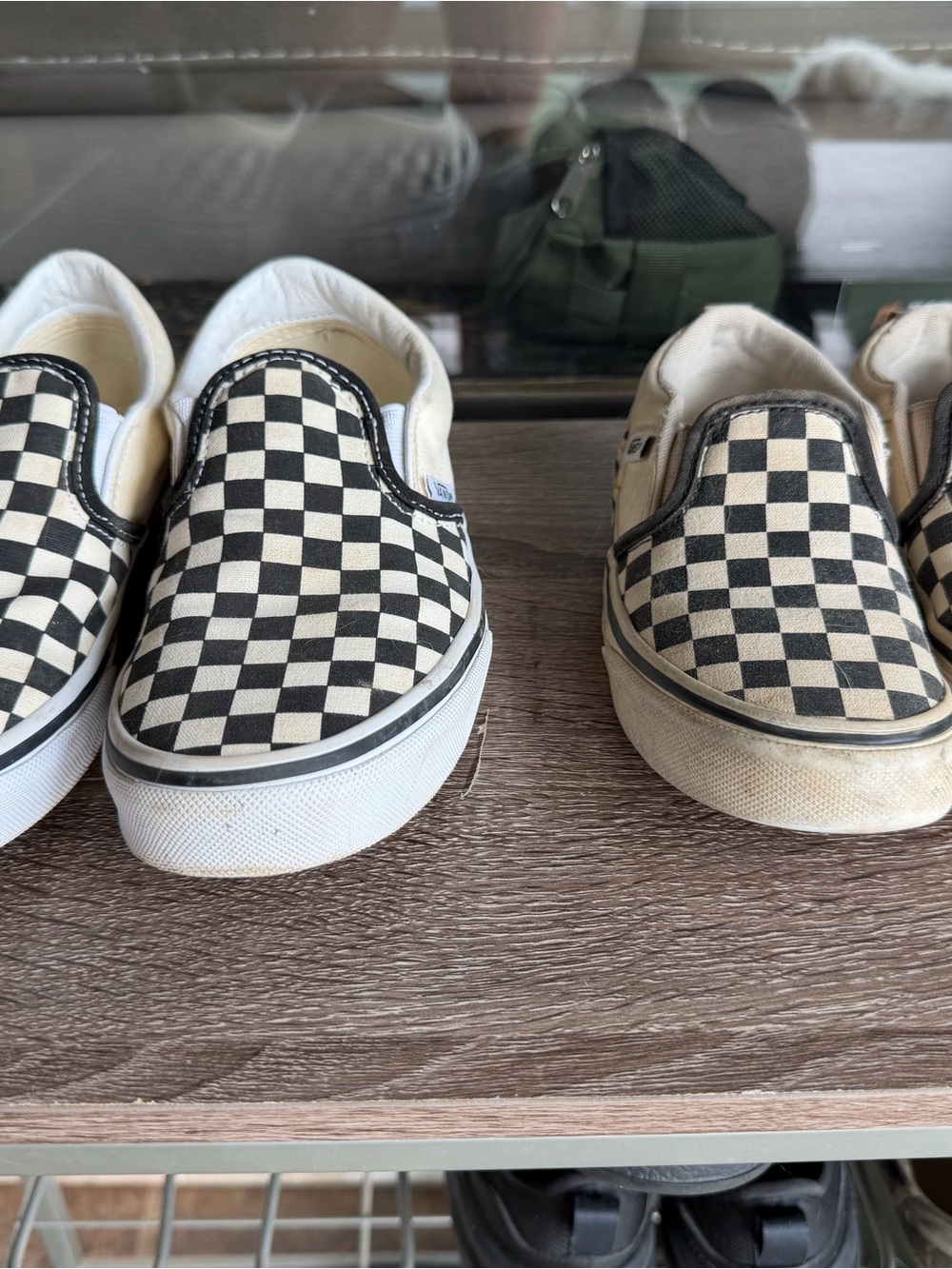 Vans Kids Checkerboard Slip-On Sneakers - Black & White